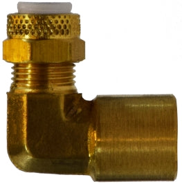 Brass Flareless Female Elbow - Tube OD x Female NPTF