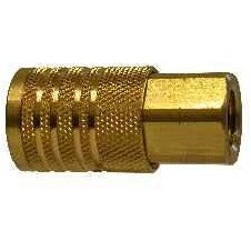 Brass Female Pipe Coupler  - 1/4" Basic Size
