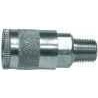 Brass Male Pipe Coupler - 1/4" Basic Size