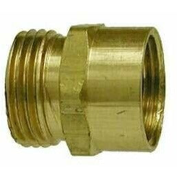 Brass Garden Hose Rigid Pipe Fitting - Mgh X Female Nptf - 3/4 Mgh X 1/2 Female Nptf Brass Garden Hose Rigid Pipe Fitting