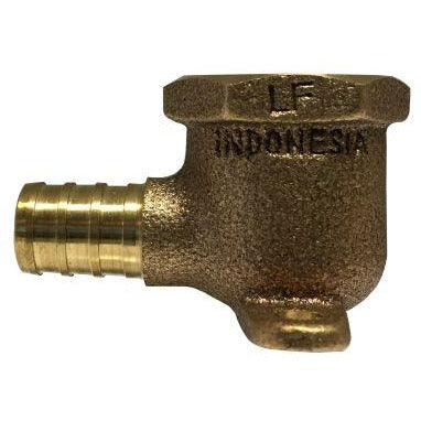 Lead Free Bronze Drop Ear Elbows - Female NPT x PEX
