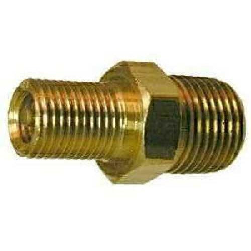 1/8 Inch Npt Valve 0.9 Inch Long Spring Core 7/16" Hex With Black Cap