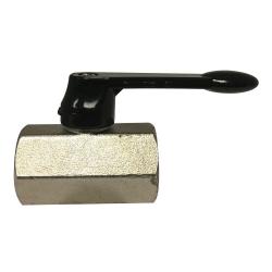 Chrome Plated Brass Female NPT Mini Ball Valve - Lever Handle Viton Seals